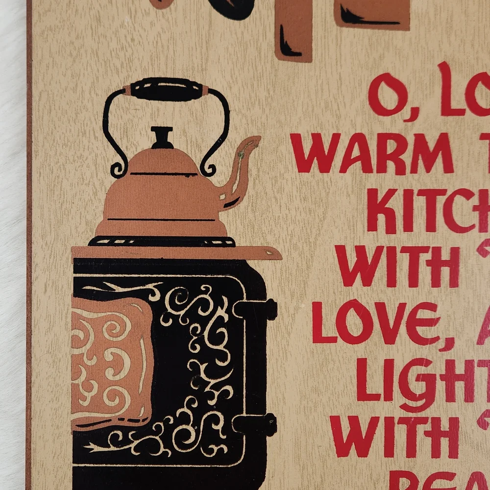 70s Kitchen Prayer, Press board Kitchen decor